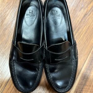 Sperry Black Leather Penny Loafers